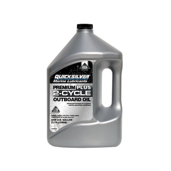 Quicksilver Marine Lubricants TC-W3 2-Cycle Outboard Motor Oil 1 gal 1 pk 710-92-858027Q0 - main
